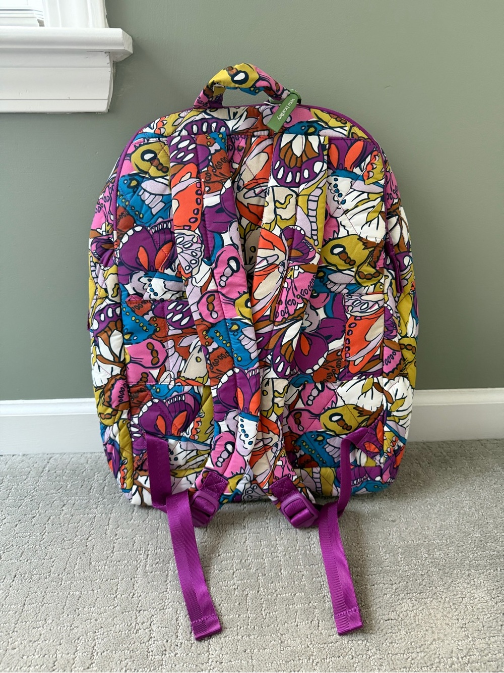 Vera Bradley set - Westover Hybrid Backpack & Portnoy Belt Bag - Flutter print - Picture 9 of 16